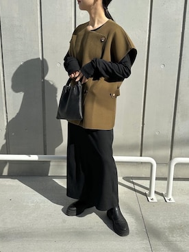 「アイテム（ブーツ）」を使った、sonさん（レディース・159cm）の冬コーディネート