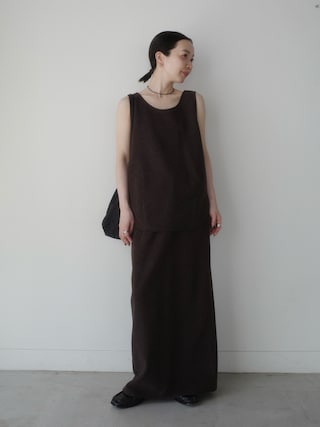 「anuke（アンヌーク）のanuke Nylon Knapsack（ショルダーバッグ）」を使った、sonさん（レディース・161cm）の夏コーディネート