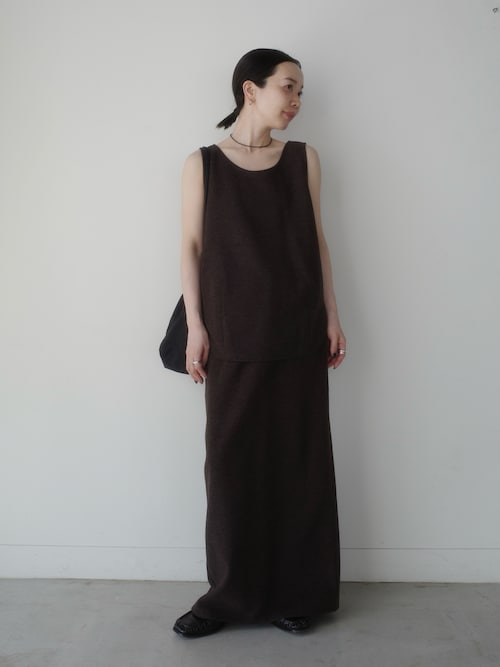 「anuke（アンヌーク）のanuke Nylon Knapsack（ショルダーバッグ）」を使った、sonさん（レディース・161cm）の夏コーディネート
