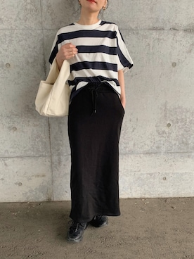 「each（イーチ）のアイテム」を使った、sonさん（レディース・159cm）の春コーディネート