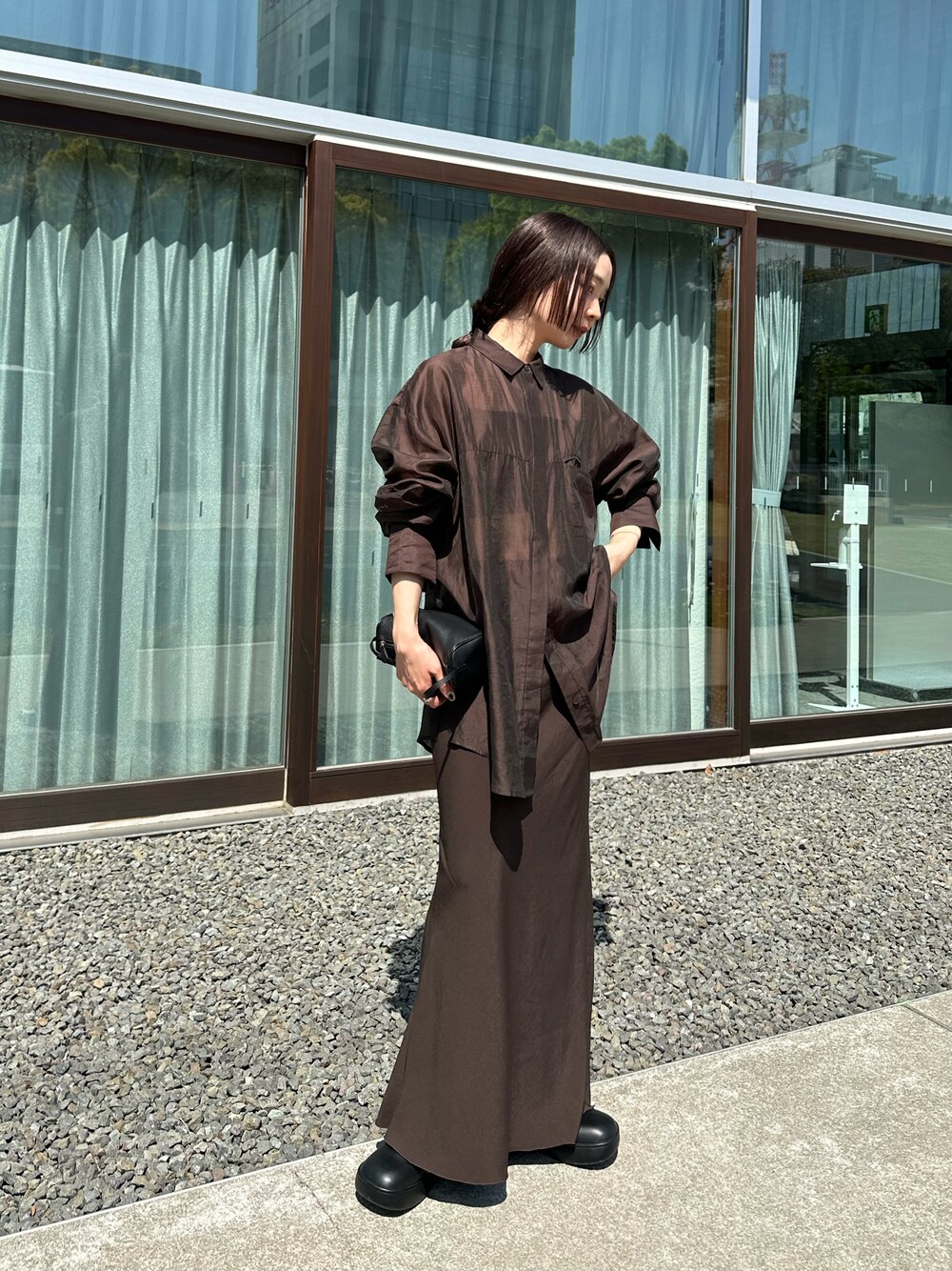 TODAYFUL（トゥデイフル）の「Backsatin Pencil Skirt（スカート  