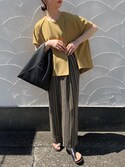 セール】ジョーゼットストライプトラウザース(その他パンツ