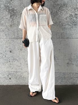 「TODAYFUL（トゥデイフル）のアイテム」を使った、sonさん（レディース・161cm）の夏コーディネート
