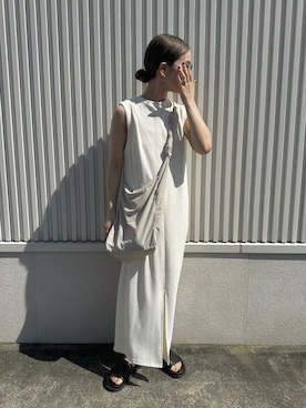 「アイテム（ワンピース）」を使った、sonさん（レディース・159cm）の夏コーディネート