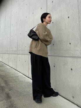 「アイテム（ニット/セーター）」を使った、sonさん（レディース・159cm）の秋コーディネート