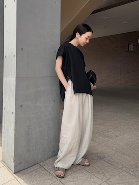 「アイテム（トップス）」を使った、sonさん（レディース・159cm）の夏コーディネート