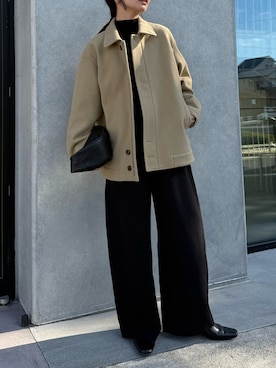 「アイテム（スリッポン）」を使った、sonさん（レディース・159cm）の秋コーディネート