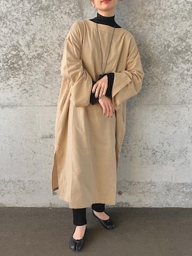 「スリット」｜「アイテム（バレエシューズ）」を使った、sonさん（レディース・159cm）の春コーディネート