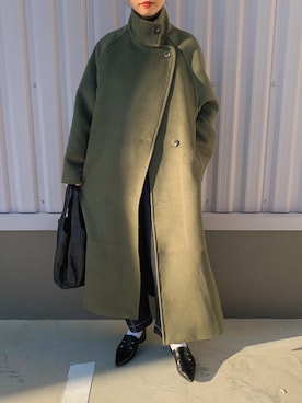 「select MOCA by son（セレクトモカバイソン）のアイテム（その他アウター）」を使った、sonさん（レディース・159cm）の冬コーディネート