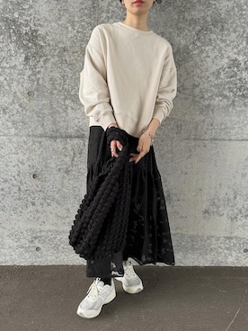 「sakishimatokyo（サキシマトーキョー）のアイテム」を使った、sonさん（レディース・159cm）の春コーディネート