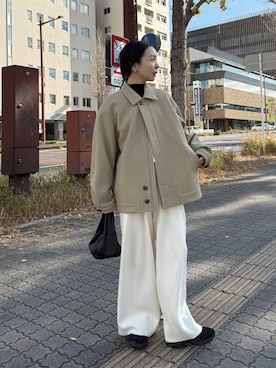 「アイテム（その他アウター）」を使った、sonさん（レディース・159cm）の冬コーディネート