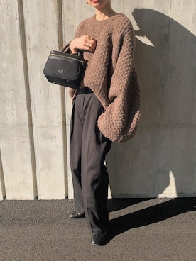 「select MOCA by son（セレクトモカバイソン）のアイテム」を使った、sonさん（レディース・159cm）の秋コーディネート