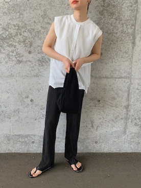 「feepur（フェピュール）のアイテム（パンツ）」を使った、sonさん（レディース・159cm）の夏コーディネート