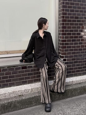 「アイテム（パンツ）」を使った、sonさん（レディース・159cm）の秋コーディネート