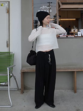 「anuke（アンヌーク）のアイテム」を使った、sonさん（レディース・161cm）の秋コーディネート