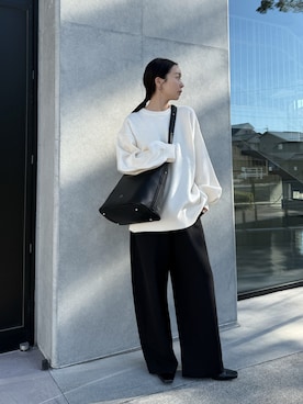 「アイテム（ニット/セーター）」を使った、sonさん（レディース・159cm）の秋コーディネート