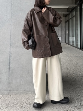 「アイテム（ジャケット/アウター）」を使った、sonさん（レディース・159cm）の冬コーディネート