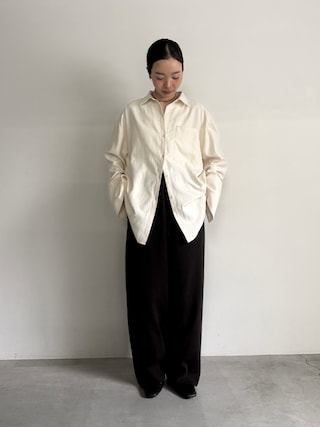 「select MOCA by son(セレクトモカバイソン)の【アンチピリング】カーブニットパンツ【by SON】(その他パンツ)」を使った、sonさん(レディース・161cm)の秋コーディネート