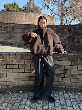 「CLANE（クラネ）のアイテム」を使った、sonさん（レディース・159cm）の冬コーディネート