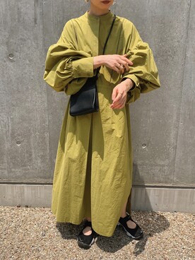 「INTER FACTORY（インターファクトリー）のアイテム（ワンピース/ドレス）」を使った、sonさん（レディース・159cm）の夏コーディネート
