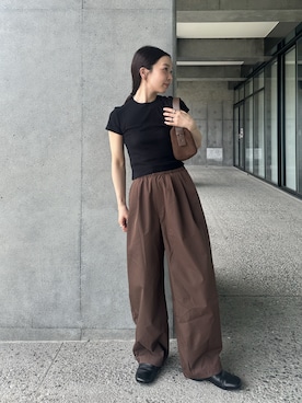「アイテム（Tシャツ/カットソー）」を使った、sonさん（レディース・159cm）の夏コーディネート