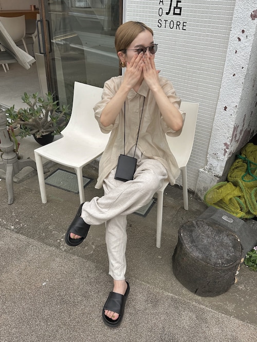 nana •*¨*•.¸¸☆*・゜ ZERBINO スラックス ベージュ セール】 センタープレスツータックスラックス（グレー/ブラック/モカ