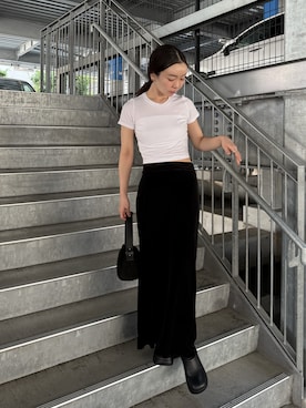 「アイテム（スカート）」を使った、sonさん（レディース・159cm）の秋コーディネート