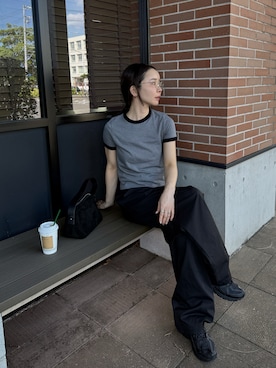 「アイテム（ハンドバッグ）」を使った、sonさん（レディース・159cm）の秋コーディネート