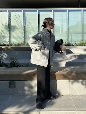 「アイテム（ブルゾン）」を使った、sonさん（レディース・159cm）の秋コーディネート