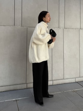 「アイテム（スリッポン）」を使った、sonさん（レディース・159cm）の冬コーディネート