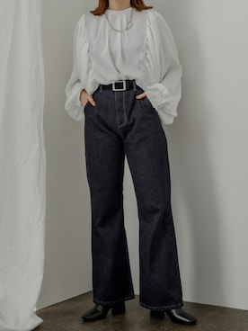 「Adoon plain（アドーンプレーン）のアイテム（パンツ）」を使った、kutir_officialさん（レディース・160cm）の夏コーディネート