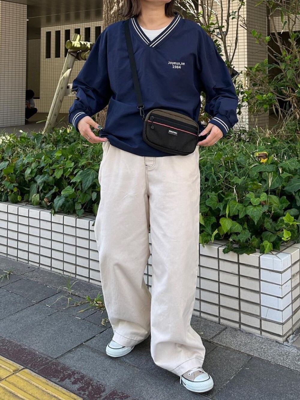 ノーティカ 刺繍ロゴ リバーシブル 中綿 ウール オーバーサイズ