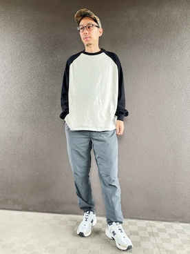 「NYLAUS（ナイラス）のアイテム（パンツ）」を使った、 K-taさん（メンズ・170cm）の春コーディネート