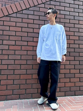 「アイテム（サンダル）」を使った、 K-taさん（メンズ・170cm）の秋コーディネート