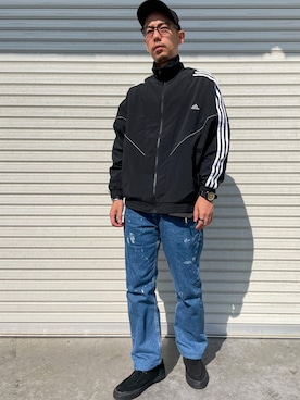 「アイテム（キャップ、ホワイト系）」を使った、 K-taさん（メンズ・170cm）の春コーディネート