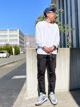 「ZOZO（ゾゾ）のスリムテーパードデニムパンツ（パターンオーダー）／ブラック［MEN］（デニムパンツ）」を使った、 K-taさん（メンズ・170cm）の秋コーディネート