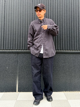 「SALOMON（サロモン）のSALOMON/サロモン メンズ XA PRO 3D V9 GTX エックスエー プロ ブイナイン ゴアテックス メンズ 防水 アウトドア L47270100/L47119000/L47270300/L47270600/L47468600（スニーカー、ブラック系）」を使った、 K-taさん（メンズ・170cm）の春コーディネート