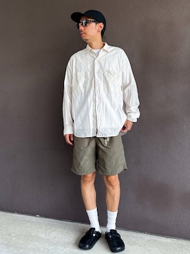 「アイテム（サンダル）」を使った、 K-taさん（メンズ・170cm・30代）の夏コーディネート