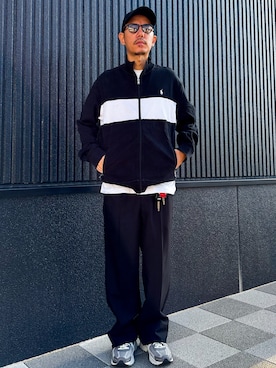 「アイテム（ジャージ）」を使った、 K-taさん（メンズ・170cm）の秋コーディネート