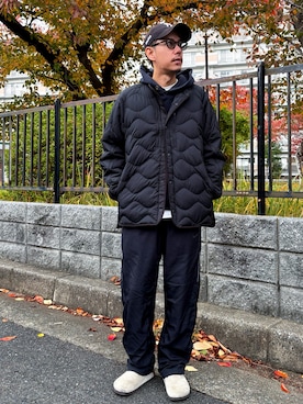 「アイテム（帽子）」を使った、 K-taさん（メンズ・170cm・30代）の冬コーディネート