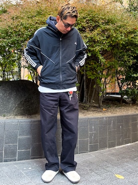 「アイテム（サンダル）」を使った、 K-taさん（メンズ・170cm・30代）の冬コーディネート