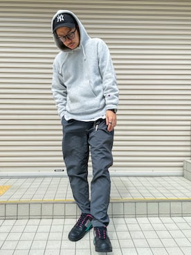 「NYLAUS（ナイラス）のアイテム（パンツ）」を使った、 K-taさん（メンズ・170cm）の春コーディネート