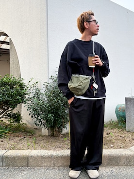 「アイテム（サンダル）」を使った、 K-taさん（メンズ・170cm）の秋コーディネート