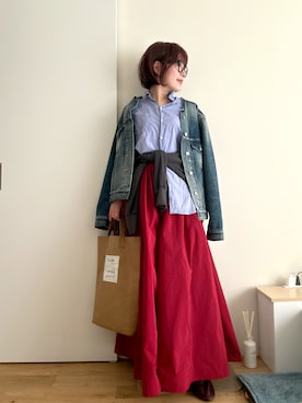 「CELINE（セリーヌ）のアイテム」を使った、Mitsiさん（レディース・153cm）の春コーディネート