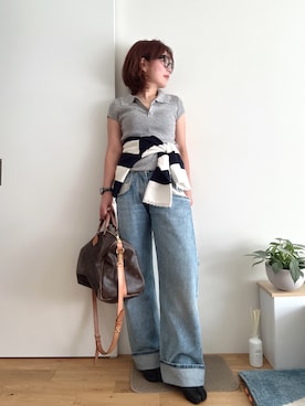 「CELINE（セリーヌ）のアイテム」を使った、Mitsiさん（レディース・153cm）の秋コーディネート
