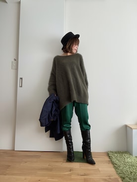 「プラスJ」｜「アイテム（ジャケット/アウター）」を使った、Mitsiさん（レディース・153cm）の秋コーディネート