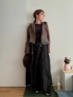 「アイテム（テーラードジャケット）」を使った、Mitsiさん（レディース・153cm）の秋コーディネート