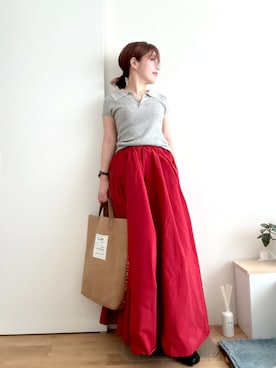 「yae（ヤエ）のアイテム」を使った、Mitsiさん（レディース・153cm）の夏コーディネート