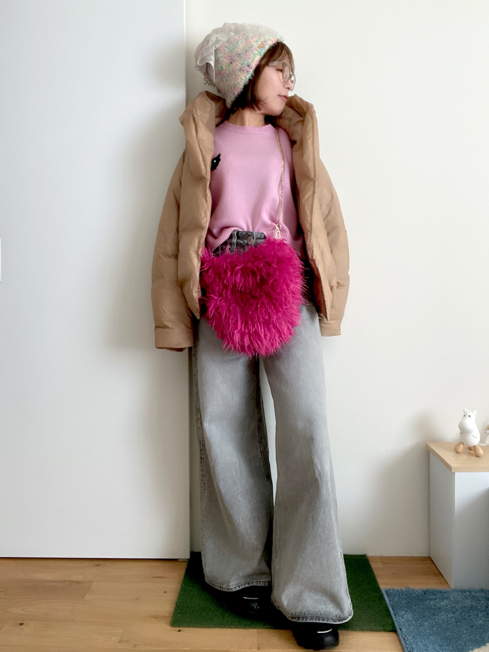 miu miuのニット/セーター(ピンク系)を使った人気ファッション miu miuのニット/セーター(ピンク系)を使った人気ファッション