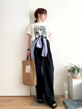 「CELINE（セリーヌ）のアイテム」を使った、Mitsiさん（レディース・153cm）の夏コーディネート